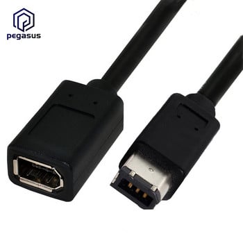 Καλώδιο ιατρικού εξοπλισμού 20CM IEEE 1394 6Pin Female to 1394b 6Pin Male Firewire 400 to 400 Digital Camera Adapter Καλώδιο