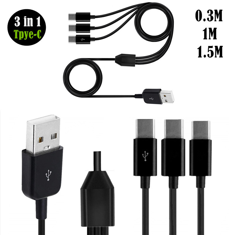 USB Type-C na USB2.0 A muški na muški sinkronizacija podataka i punjenje, USB konektor, adapterski kabel 30 cm/1 m/1,5 m