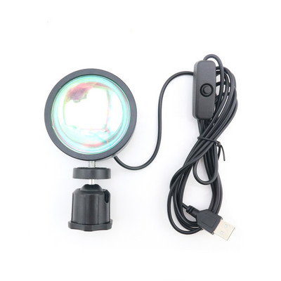 Birou de proiecție cu soare Lumină de noapte cu LED Lampă de proiecție Atmosferă curcubeu Proiecție cu LED Lumină de noapte Fundal de difuzare în direct