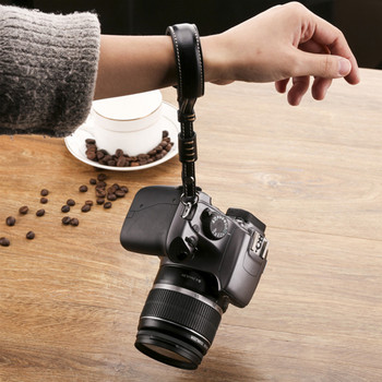 Огледално-рефлексен фотоапарат, каишка за ръка, каишка от PU кожа за Nikon, Canon, SONY, Fujifilm, Olympus, Panasonic, Pentax, аксесоар за безогледални фотоапарати