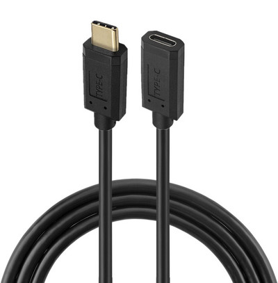 C típusú USB 10 Gbps hosszabbítókábel USB 3.1 szögletes adatátviteli gyorstöltés 4K 60 Hz-es USB-C csatlakozódugós kábel hosszabbító kábel