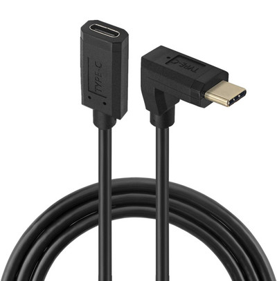 C típusú USB 10 Gbps hosszabbítókábel USB 3.1 szögletes adatátviteli gyorstöltés 4K 60 Hz-es USB-C csatlakozódugós kábel hosszabbító kábel