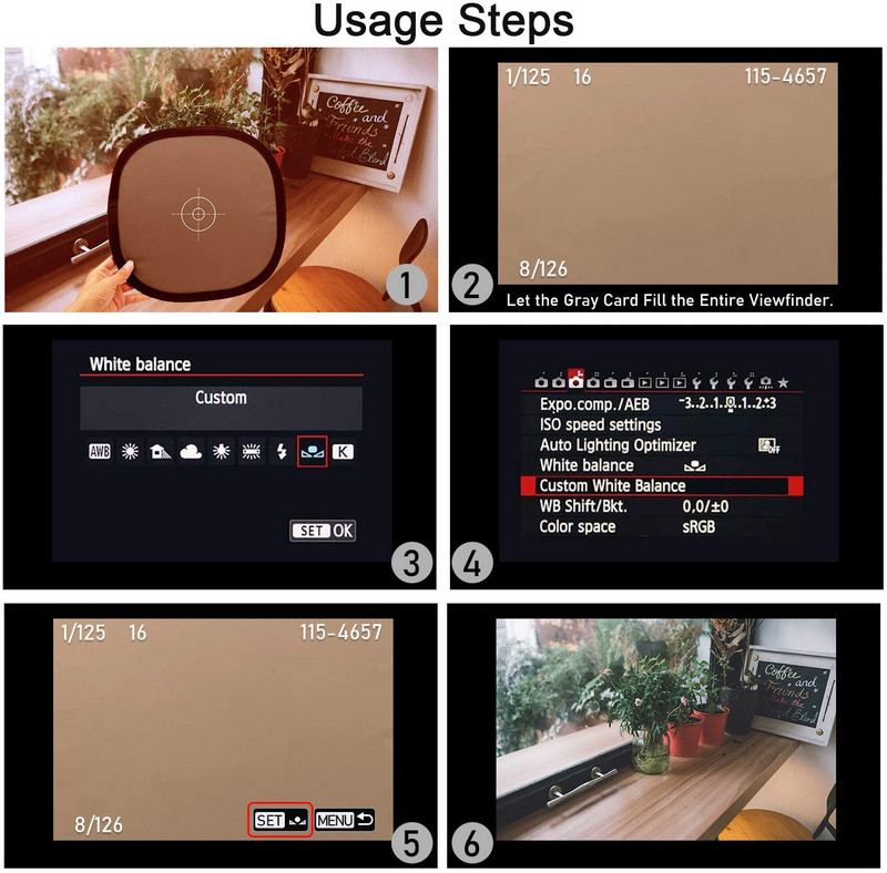 2 u 1 kartica za ravnotežu sive i bijele 12-inčna ploča s 18% sive za fotografiju Ploča za fokusiranje Zaslon za fokusiranje od 30 cm ploča za ravnotežu bijele boje