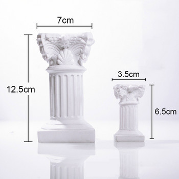 12,5 см римски колони Декорация за снимане на снимки Бижута Мини кабина Фотографски реквизит за пръстен Гривна Колие Обеци Червило