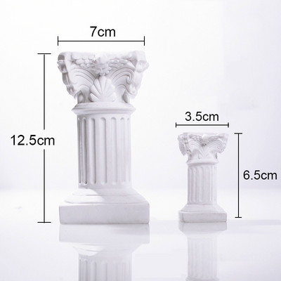 12,5 cm római oszlopok fényképezés dekoráció ékszer Mini fülke fényképezés kellékek gyűrűhöz karkötő nyaklánc fülbevaló rúzs