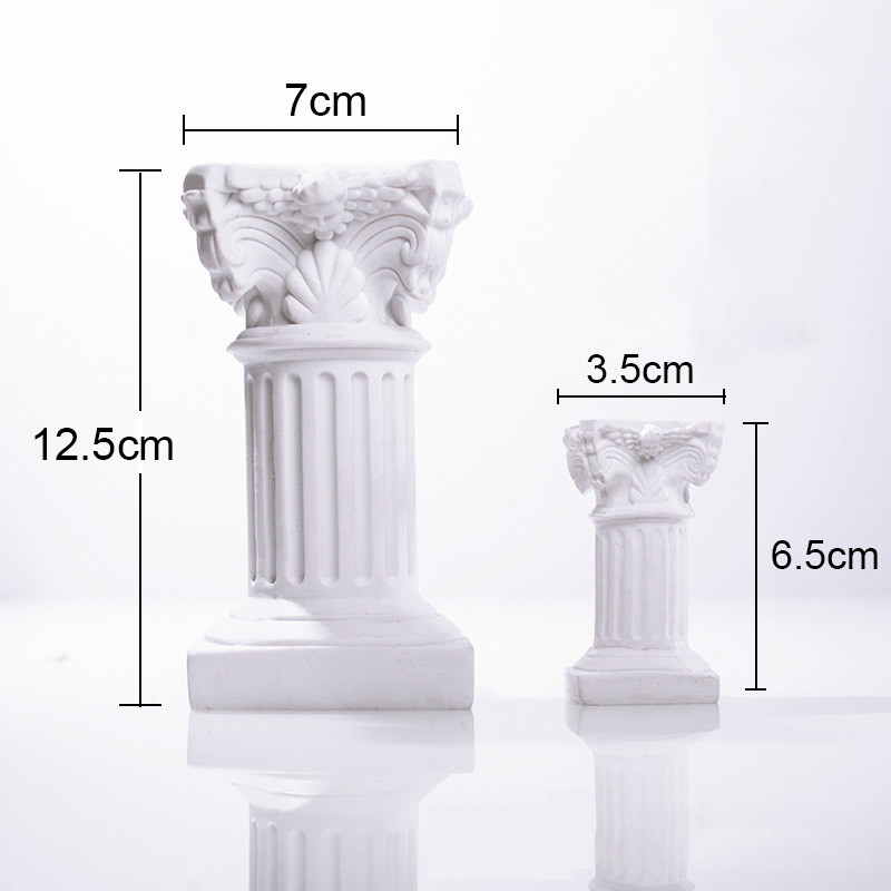 12,5 cm római oszlopok fényképezés dekoráció ékszer Mini fülke fényképezés kellékek gyűrűhöz karkötő nyaklánc fülbevaló rúzs