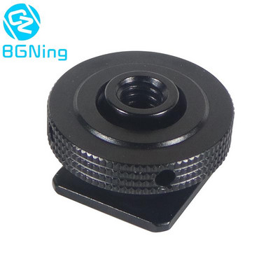 Universal Κάμερες DSLR 1/4" Hot Shoe Mount Screw Adapter για Οθόνη μικροφώνου βάσης κεφαλής τριπόδου με σφαιρική κεφαλή βάσης μικροφώνου Cage Rig Cold Shoe Holder