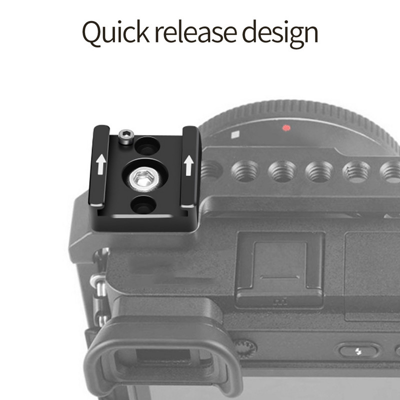 Univerzalni DSLR fotoaparati 1/4" Hot Shoe Montažni vijčani adapter za stativ Stalak s kuglastom glavom Kavez za monitor Monitor Držač hladnih papučica