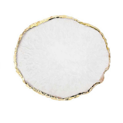 INS rotund rășină agat bucată studio foto cosmetice bijuterii panou de afișare nail art pictat paletă coaster fotografie prop