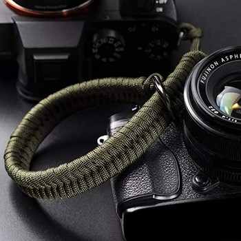 Каишка за камера Каишка за китка Каишка за китка Paracord Braided Wristband за Sony Pentax Panasonic DSLR Камера Въже H3CA