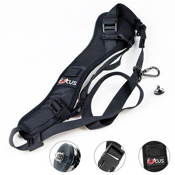 Висококачествена каишка за рамо Focus F-1 Quick Carry Speed Sling Мека ремък за рамо, колан, каишка за врат за камера DSLR черен