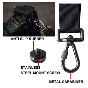 Ιμάντας ώμου κάμερας Focus F-1 υψηλής ποιότητας Quick Carry Speed Sling Μαλακό ιμάντα λαιμού ζώνης ώμου για φωτογραφική μηχανή DSLR Μαύρο
