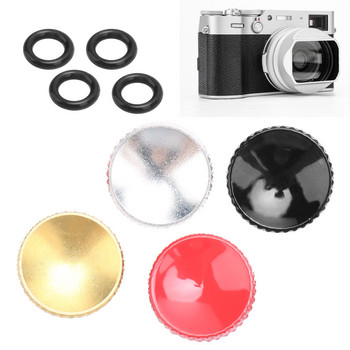 Меден вдлъбнат 12 мм бутон за освобождаване на затвора за Fujifilm X100 SLR Leica Nikon Sony Rolleiflex Minolta Olympus Camera Camera Parts