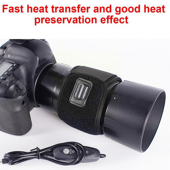 издържа на -40°C Нагревател на обектива Usb Dew Heater Dew Remover Нагревател на обектива за обективи Fujifilm Телескопи Предотвратяване на кондензация