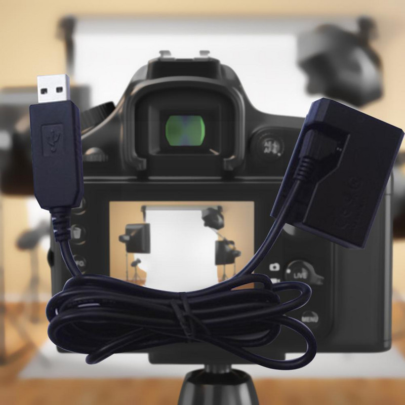 Andoer DR-E8 Dummy baterija s DC Power Bankom USB adapterom Kamera 650D 700D Zamjenski kabel 600D 550D za Canon LP