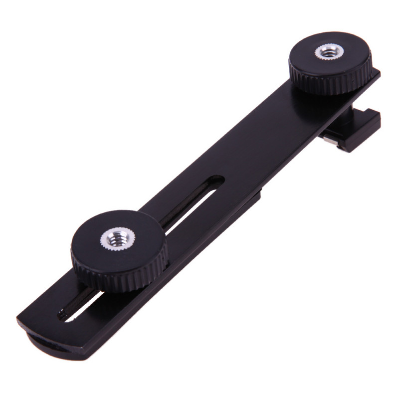 Fényképezőgép vakutartó Hot Shoe kar állványtartó DSLR SLR-hez Dual stabil 1/4 hüvelykes csavar digitális fényképezőgép tartozékokhoz