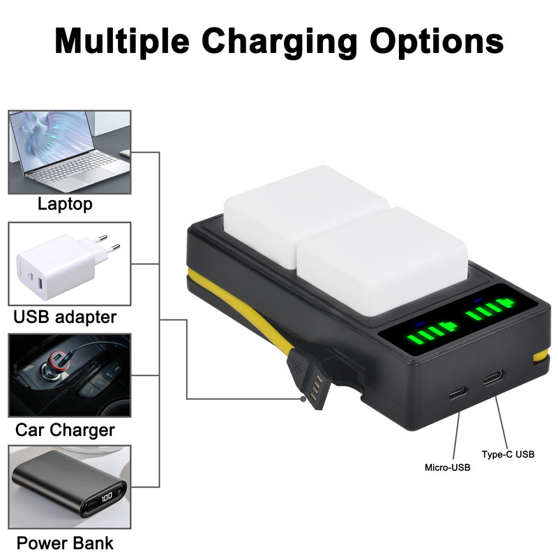 Akumuliatoriaus įkroviklio įkrovimo stotis, skirta Arlo Pro 3 / Pro 4 / Ultra / Ultra 2 / Plus / 4K UHD prožektorių fotoaparatams