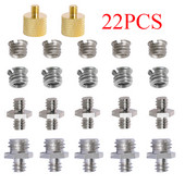 1 set 1/4" 3/8" ili 5/8" konverterskih vijaka s navojem Metalni adapterski nosač za kameru/kuglastu glavu/stativ/monopod/stalak za svjetlo/naramenicu
