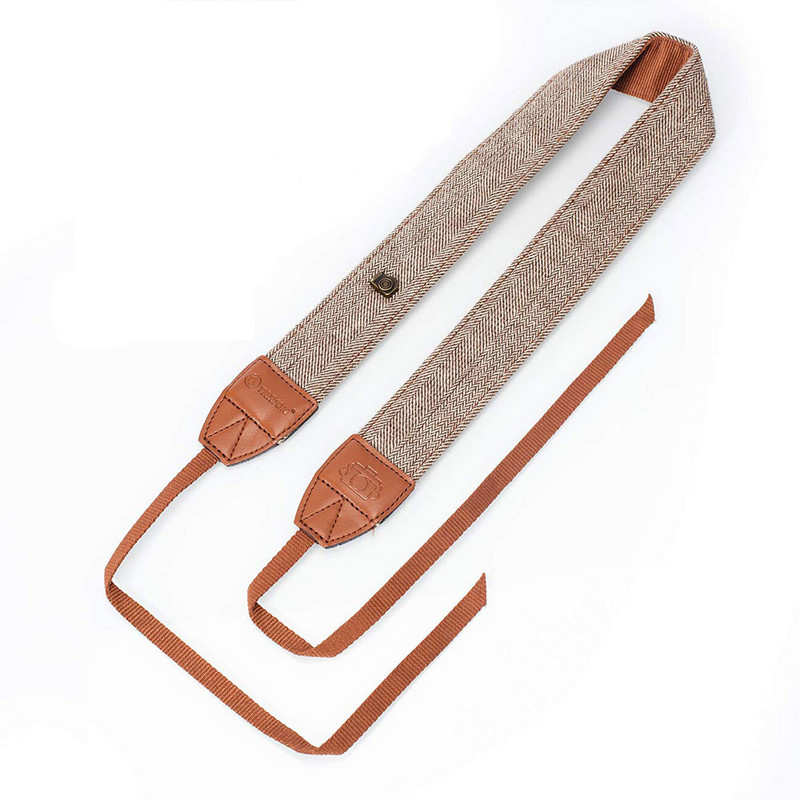 Foleto univerzális állítható fényképezőgép váll nyakpánt pamut bőr öv Nikon Canon DSLR fényképezőgépekhez szíj tartozékok alkatrész