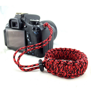 Λουράκι ψηφιακής φωτογραφικής μηχανής Αντι-απώλεια κάμερας Λουράκι καρπού Χειρολαβή Paracord Πλεκτό βραχιολάκι για Nikon Canon Sony Pentax PanasonicDSLR