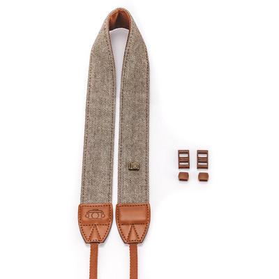 Fotoaparato dirželis, pečių kaklo senovinis dirželis, 100% medvilnės fotoaparato dirželis, skirtas Sony Nikon Olympus nešiojamam DSLR fotoaparatui