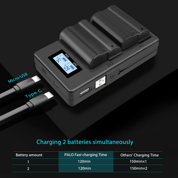 USB LCD Smart Camera Battery Charger LP-E8 за Canon EOS 550D/ 600D/ 650D/700D Camera Fast Dual Charge Mobile Power Bank Charger
