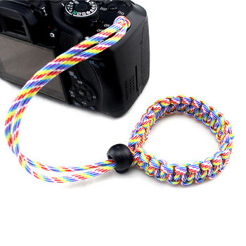 Най-новата каишка за цифров фотоапарат Каишка за китка за китка Paracord Braided Wristband за Nikon Canon Sony Pentax Panasonic DSLR