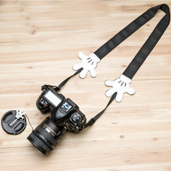 Χαριτωμένο λουράκι κάμερας κινουμένων σχεδίων Υπέροχο Minnie νάιλον λαιμόκοψη/λουράκι κάμερας ώμου για Canon Nikon Sony Fujifilm Instax Strap