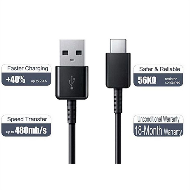 Tartós gyorstöltés USB Type C kábel Töltő adat töltő mobiltelefon kábel USB kábel Samsung galaxy note 10 plus 819#2