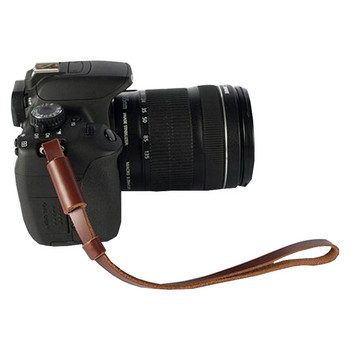 Γνήσιο δέρμα φωτογραφικής μηχανής CAENBOO Λαβή χειρός με λουράκι καρπού για ψηφιακή φωτογραφική μηχανή Canon Nikon Sony Fuji Leica Mirrorless/SLR