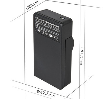 Зарядно за батерии за цифров фотоапарат Panasonic Lumix DMC-FT5, FT6, DC-FT7, TS5, TS6, TS7, LZ40, ZS27, ZS30, ZS35, ZS40, ZS45, ZS50