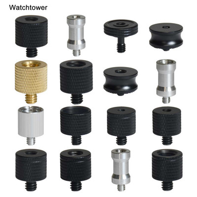 Vīriešu 1/4" līdz sieviešu 3/8" 5/8" M4 M5 M6 M8 M10 universāls vītņu skrūvju stiprinājuma adapteris zibspuldzes statīva apgaismojumam MIC statīva kamera DSLR