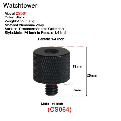 Muški 1/4" na ženski 3/8" 5/8" M4 M5 M6 M8 M10 Univerzalni navojni vijci Montažni adapter za bljeskalicu, tronožac, svjetlo, MIC stalak, fotoaparat, DSLR