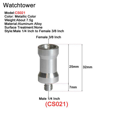 Muški 1/4" na ženski 3/8" 5/8" M4 M5 M6 M8 M10 Univerzalni navojni vijci Montažni adapter za bljeskalicu, tronožac, svjetlo, MIC stalak, fotoaparat, DSLR