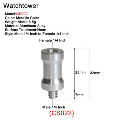 Muški 1/4" na ženski 3/8" 5/8" M4 M5 M6 M8 M10 Univerzalni navojni vijci Montažni adapter za bljeskalicu, tronožac, svjetlo, MIC stalak, fotoaparat, DSLR
