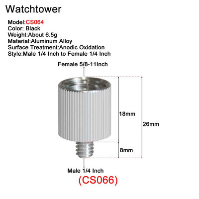 Muški 1/4" na ženski 3/8" 5/8" M4 M5 M6 M8 M10 Univerzalni navojni vijci Montažni adapter za bljeskalicu, tronožac, svjetlo, MIC stalak, fotoaparat, DSLR