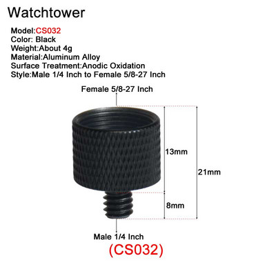 Muški 1/4" na ženski 3/8" 5/8" M4 M5 M6 M8 M10 Univerzalni navojni vijci Montažni adapter za bljeskalicu, tronožac, svjetlo, MIC stalak, fotoaparat, DSLR