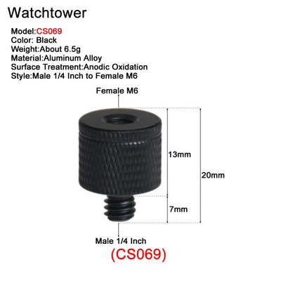 Muški 1/4" na ženski 3/8" 5/8" M4 M5 M6 M8 M10 Univerzalni navojni vijci Montažni adapter za bljeskalicu, tronožac, svjetlo, MIC stalak, fotoaparat, DSLR