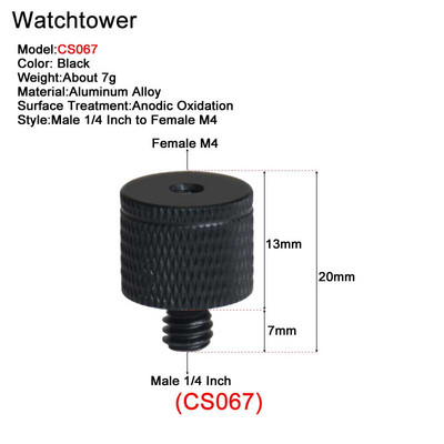 Muški 1/4" na ženski 3/8" 5/8" M4 M5 M6 M8 M10 Univerzalni navojni vijci Montažni adapter za bljeskalicu, tronožac, svjetlo, MIC stalak, fotoaparat, DSLR
