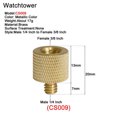 Muški 1/4" na ženski 3/8" 5/8" M4 M5 M6 M8 M10 Univerzalni navojni vijci Montažni adapter za bljeskalicu, tronožac, svjetlo, MIC stalak, fotoaparat, DSLR