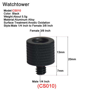 Muški 1/4" na ženski 3/8" 5/8" M4 M5 M6 M8 M10 Univerzalni navojni vijci Montažni adapter za bljeskalicu, tronožac, svjetlo, MIC stalak, fotoaparat, DSLR