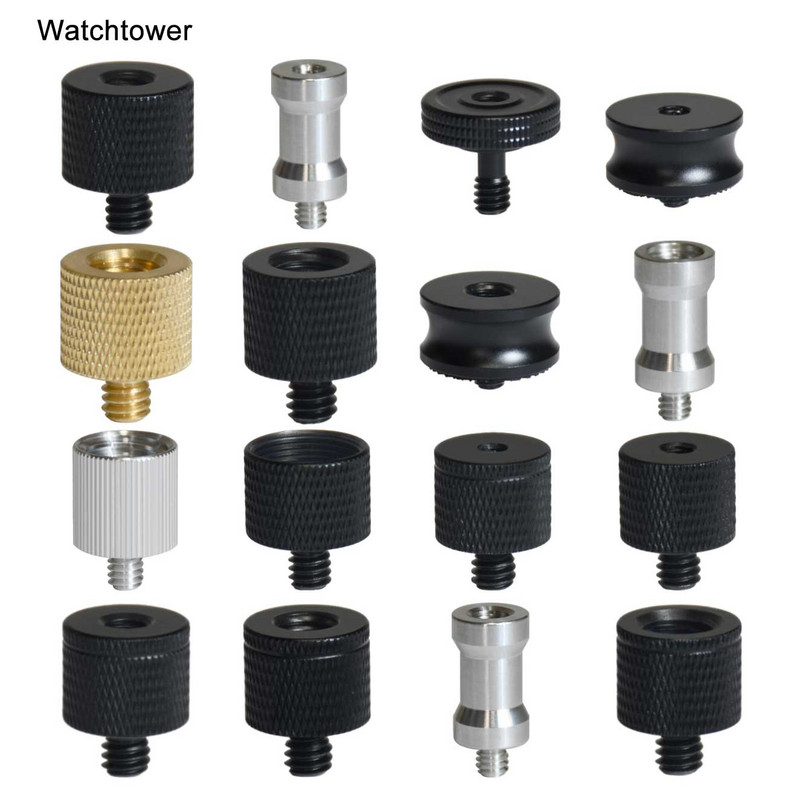 Muški 1/4" na ženski 3/8" 5/8" M4 M5 M6 M8 M10 Univerzalni navojni vijci Montažni adapter za bljeskalicu, tronožac, svjetlo, MIC stalak, fotoaparat, DSLR