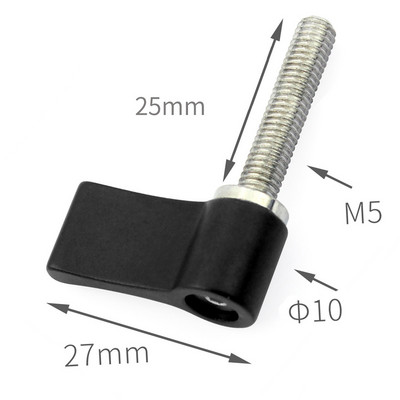 BGNing aliuminio L tipo priveržkite rankeną, varžtą, fiksavimą, 7 formų reguliuojamą rankenėlę Varžtas M5 M4 Reguliuojami varžtai DSLR fotoaparatas