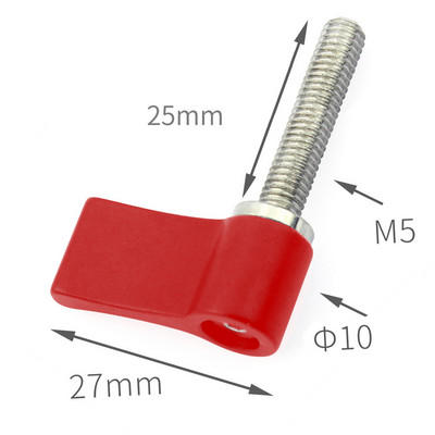 BGNing aliuminio L tipo priveržkite rankeną, varžtą, fiksavimą, 7 formų reguliuojamą rankenėlę Varžtas M5 M4 Reguliuojami varžtai DSLR fotoaparatas