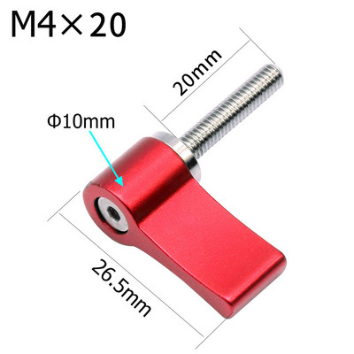 BGNing aliuminio L tipo priveržkite rankeną, varžtą, fiksavimą, 7 formų reguliuojamą rankenėlę Varžtas M5 M4 Reguliuojami varžtai DSLR fotoaparatas