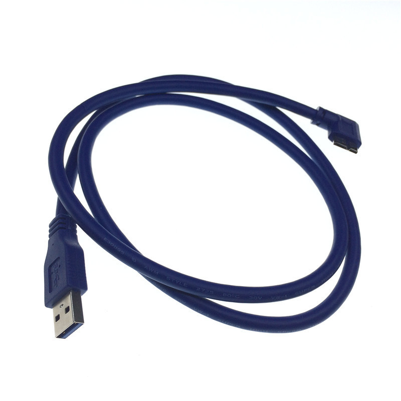 90 stupnjeva USB 3.0 tipa A muški na mikro B muški lijevi i desni kutni 5Gbps kabelski kabel za SLR fotoaparat/mobilni tvrdi disk