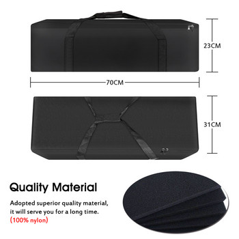 Τσάντα φωτογραφίας 70x31cm Μαύρο Oxford Carry for Softbox Photo Studio Μονό φωτιστικό Led με φωτισμό Tripod Photography Studio Kit