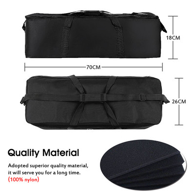 Geantă de fotografie 70x31cm Negru Oxford Carry pentru Softbox Studio Foto Lampă LED cu trepied Kit de studio fotografic Iluminare