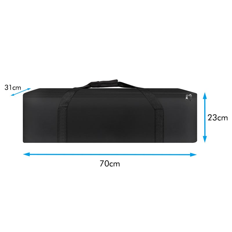 Geantă de fotografie 70x31cm Negru Oxford Carry pentru Softbox Studio Foto Lampă LED cu trepied Kit de studio fotografic Iluminare