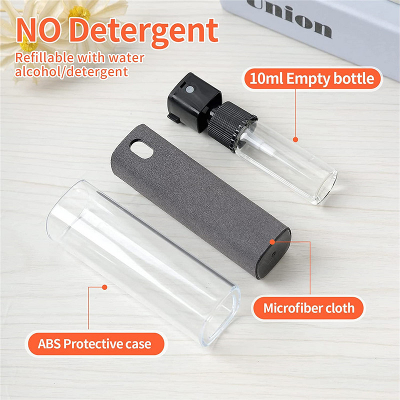 2 u 1 sprej za čišćenje ekrana telefona Računalo Alat za uklanjanje prašine s ekrana mobilnog telefona Krpa od mikrovlakana za iPhone iPad GoPro kamera